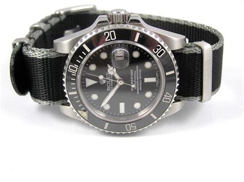 rolex sea dweller on nato strap|rolex with nylon strap.